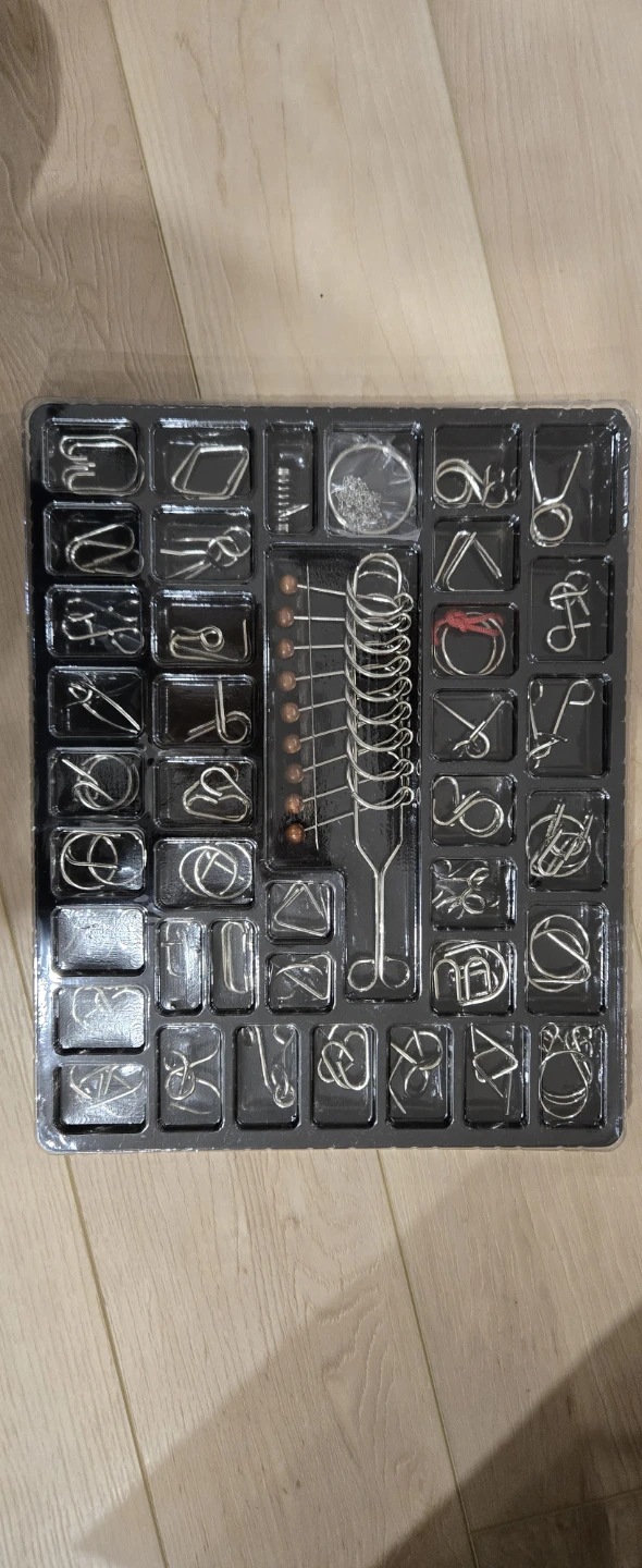 Metal Wire Brain Teaser Puzzle Set