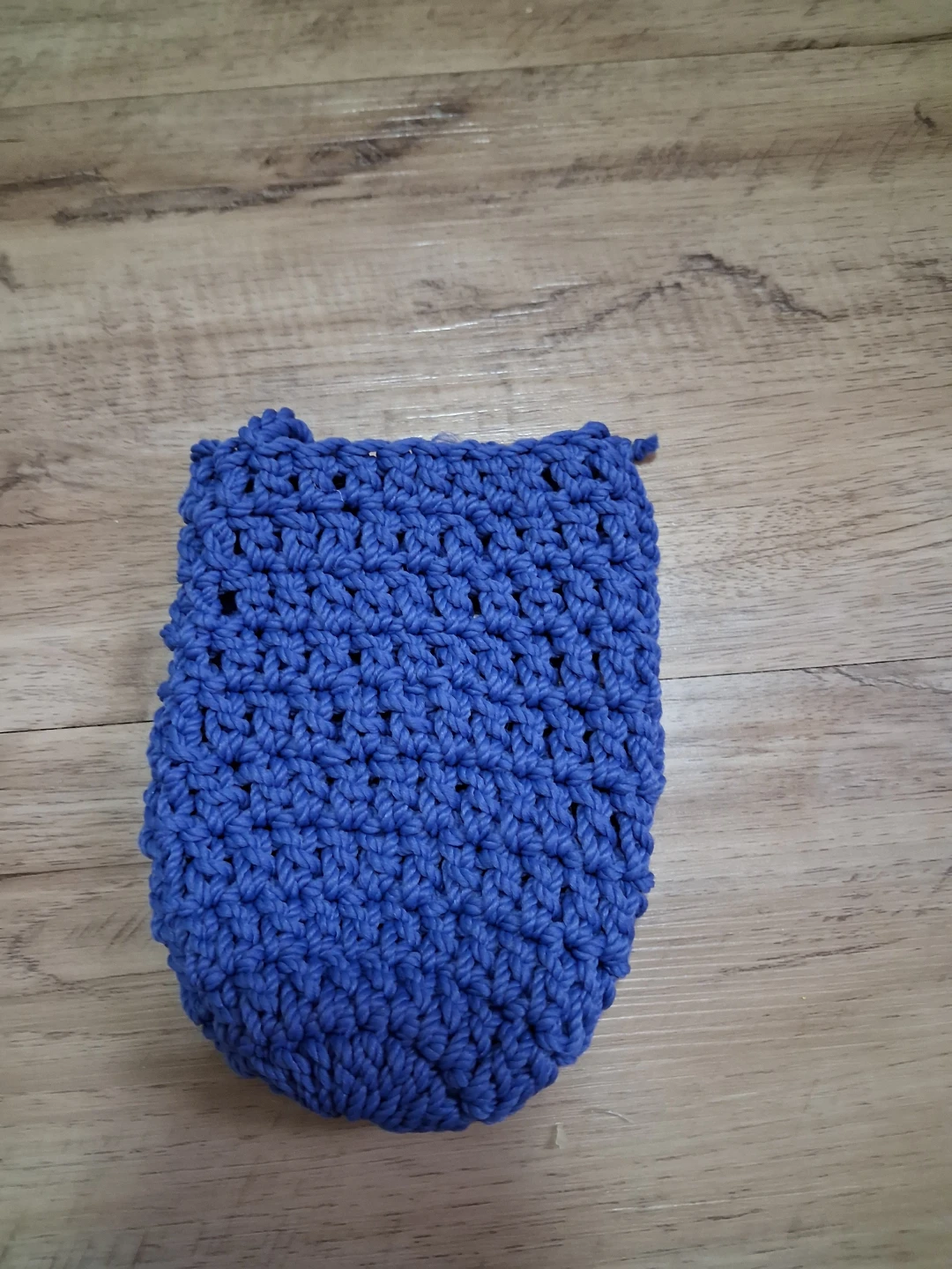Hand-Crocheted Blue Water Bottle Holder
