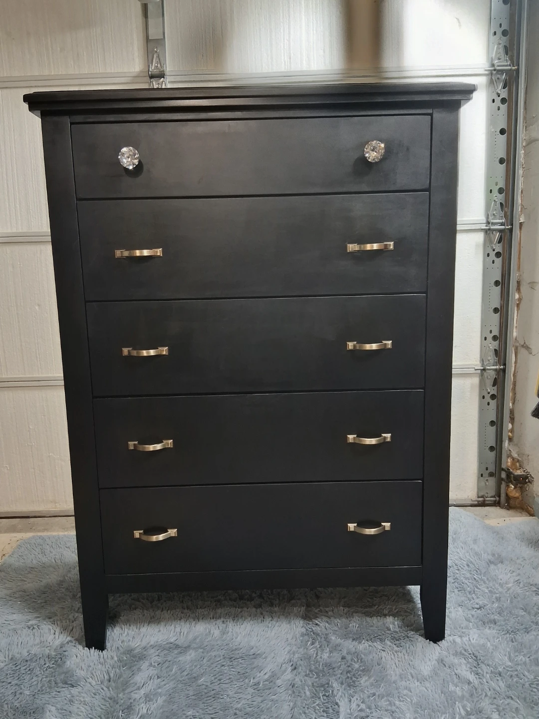 Black 5-Drawer Dresser - photo 3
