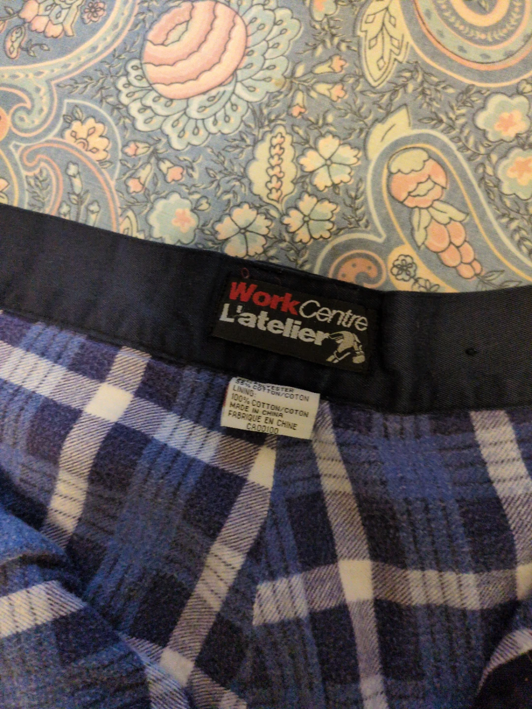 Work Centre L'atelier Flannel-Lined Work Pants