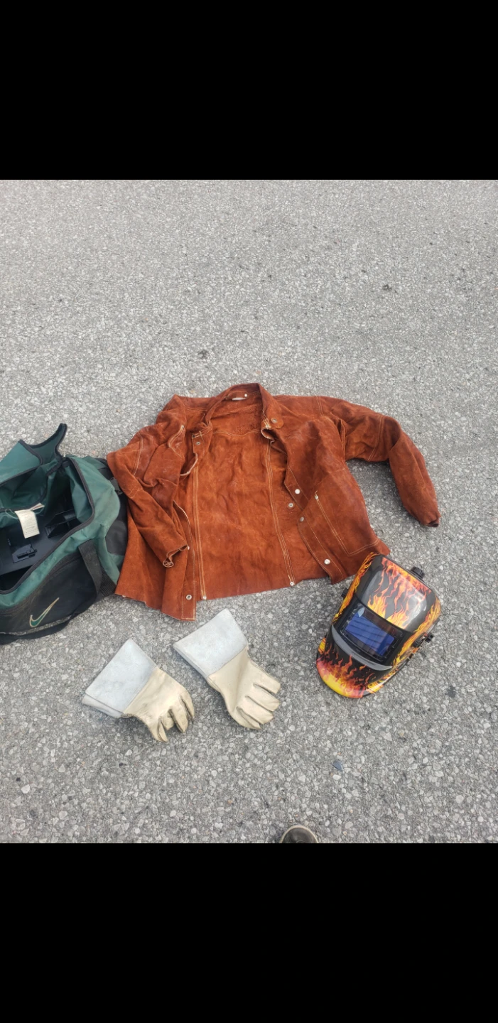 Welding Jacket, Gloves, and Mask Set