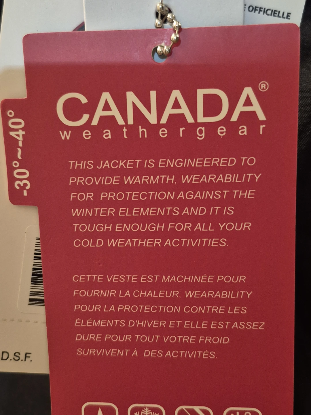 BNWT)Canada S/P Weathergear Winter Jacket - Black - photo 4