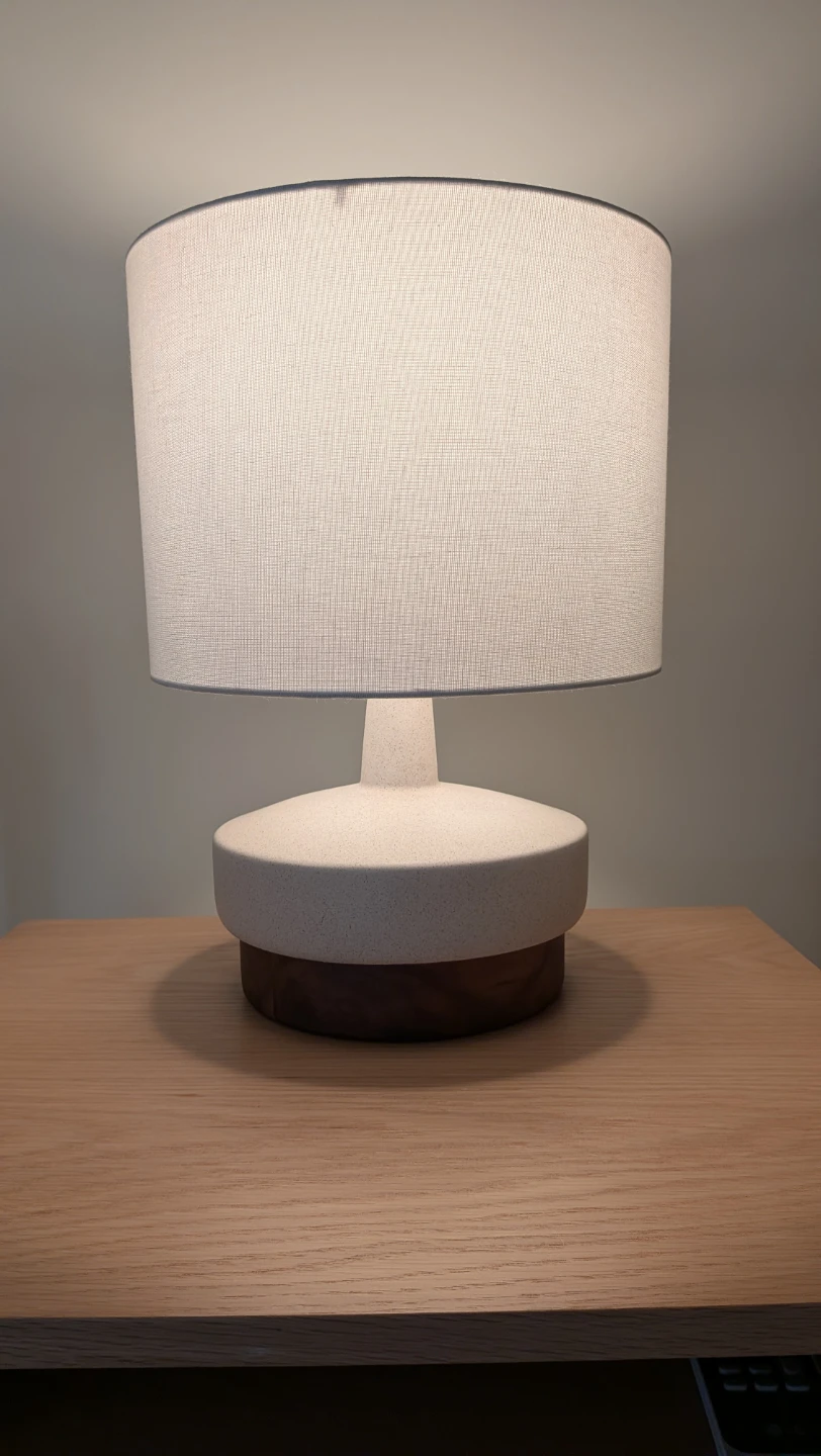 West Elm Wood & Ceramic Table Lamp (Set of 2) - photo 2