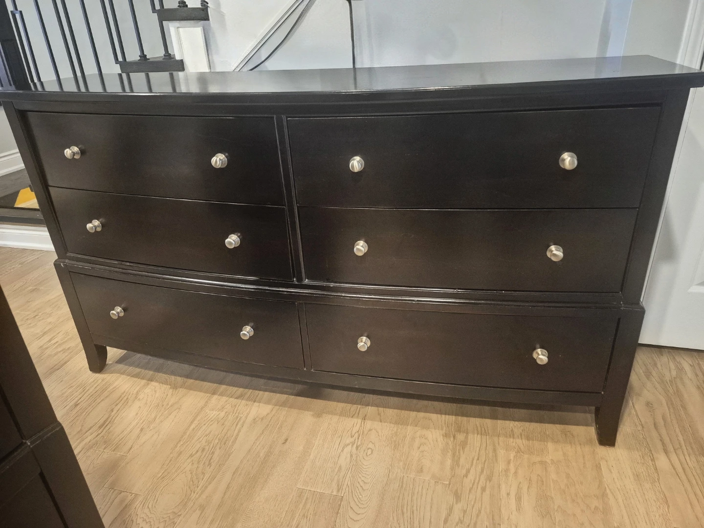 SOLID WOOD Black 6-Drawer Dresser - photo 2