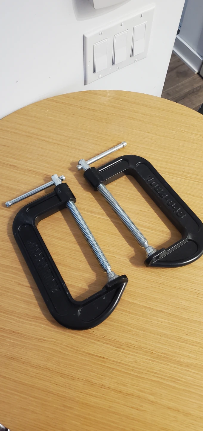 Two Heavy Duty Benchmark 5" Clamps