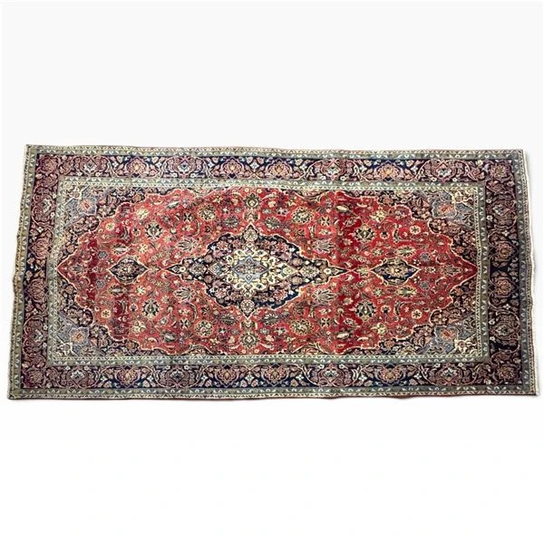 Authentic Persian "Kashan" Hand-Knotted Wool Area Rug - photo 3