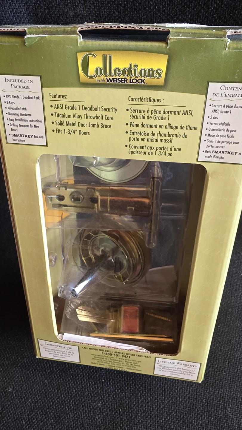 New Weiser Lock Collections SmartKey Deadbolt - photo 3