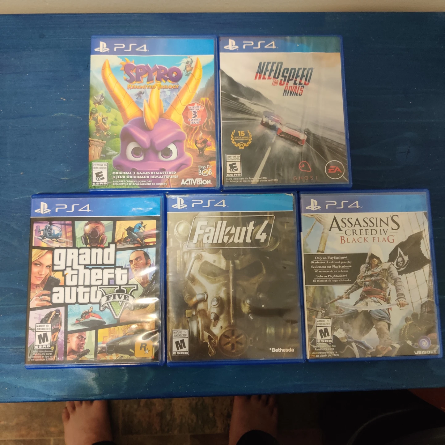Set of 5 PlayStation 4 Games 10$ each or 40$ bundle
