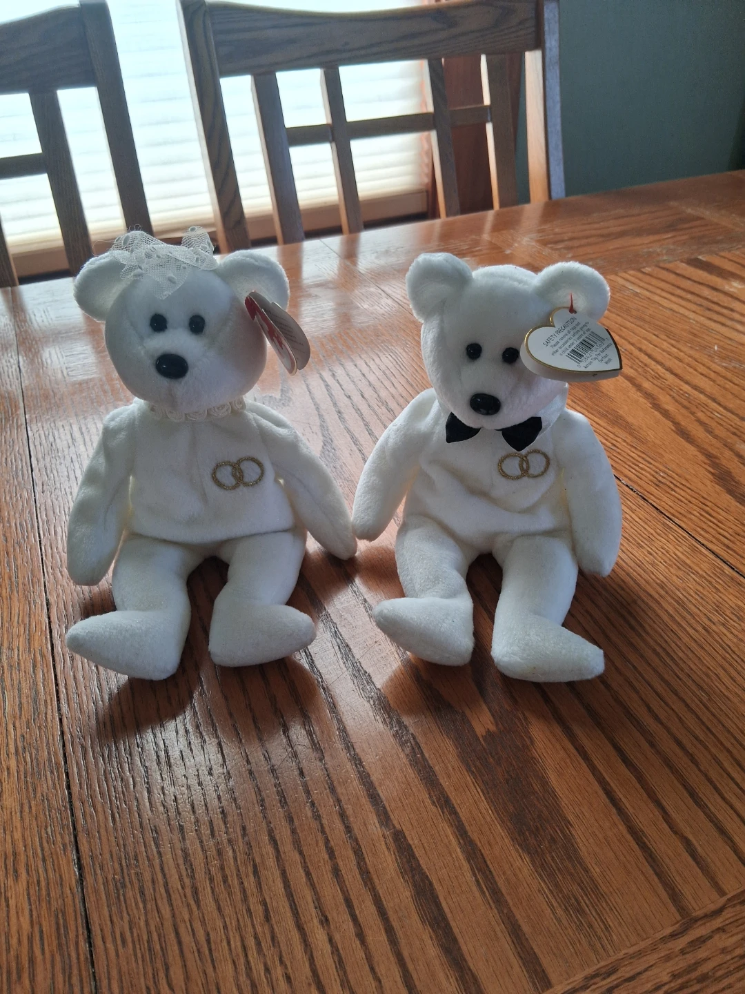 Ty Beanie Baby Wedding Couple Mr. and Mrs. Bears