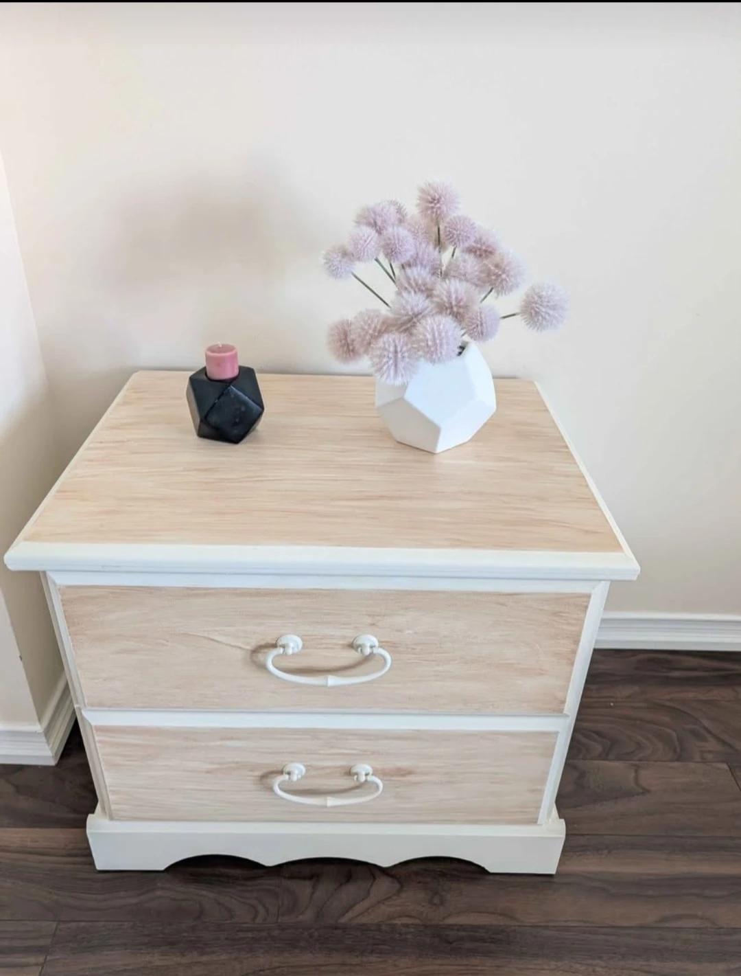Two-Drawer Nightstand - One unit