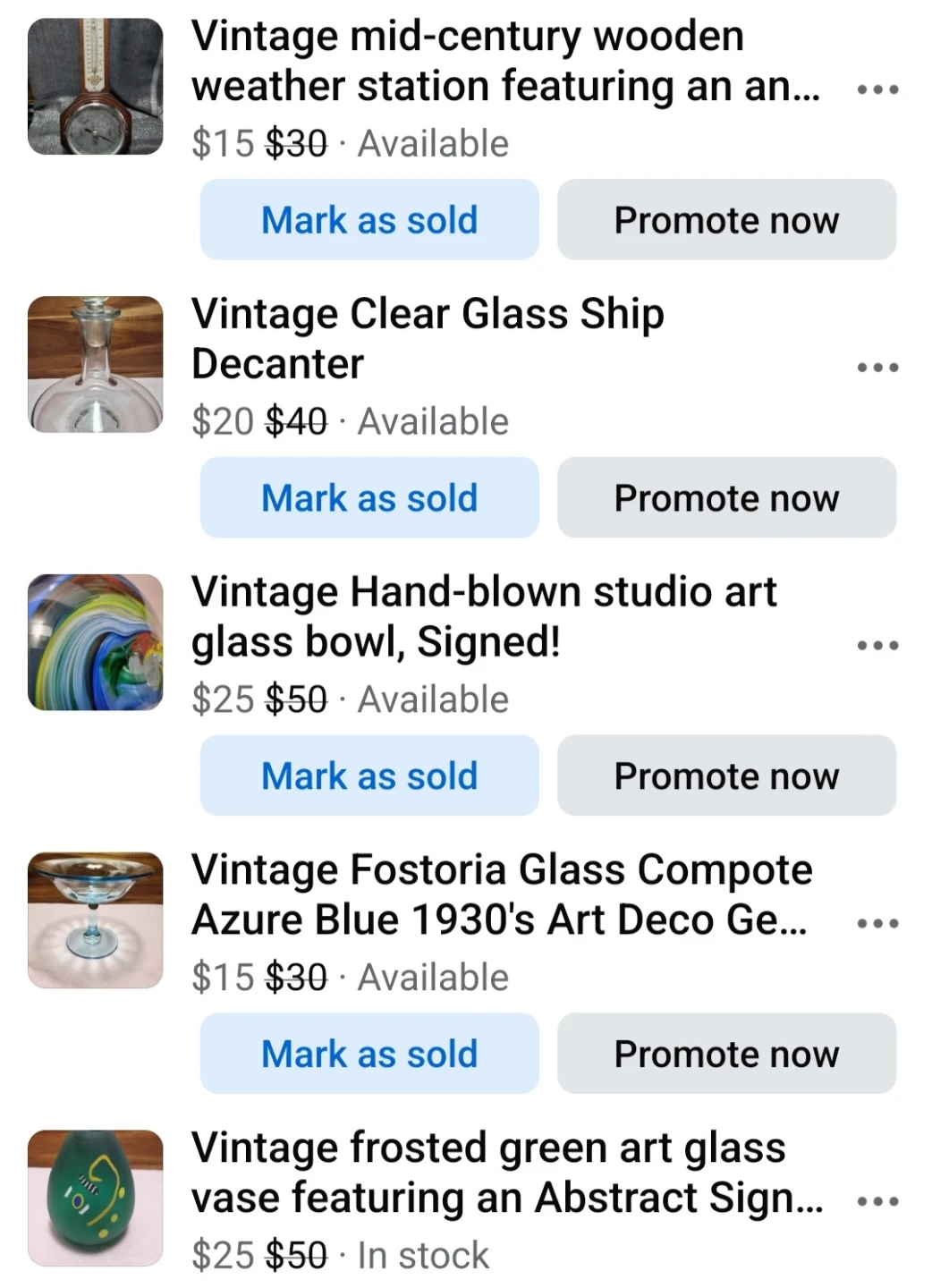 Many Vintage Items For Sale...