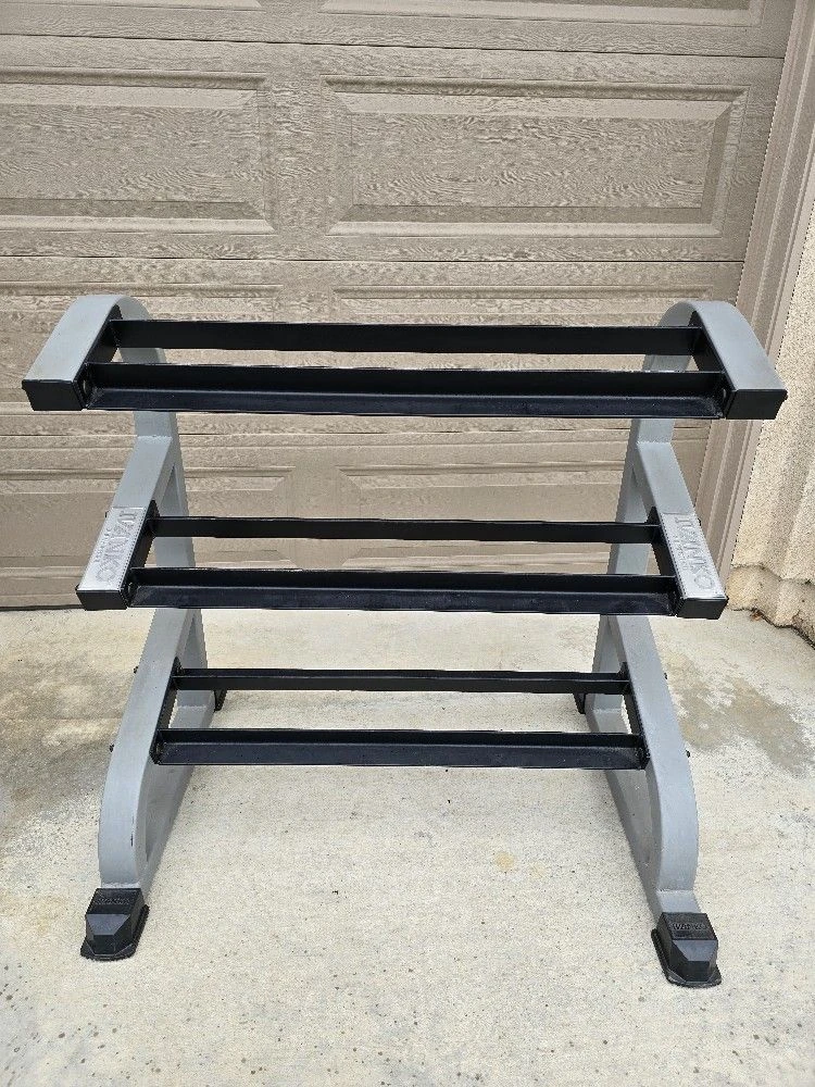 Pro-Style Dumbbell Set with Ivanko Commercial 3-Tier Rack - photo 5