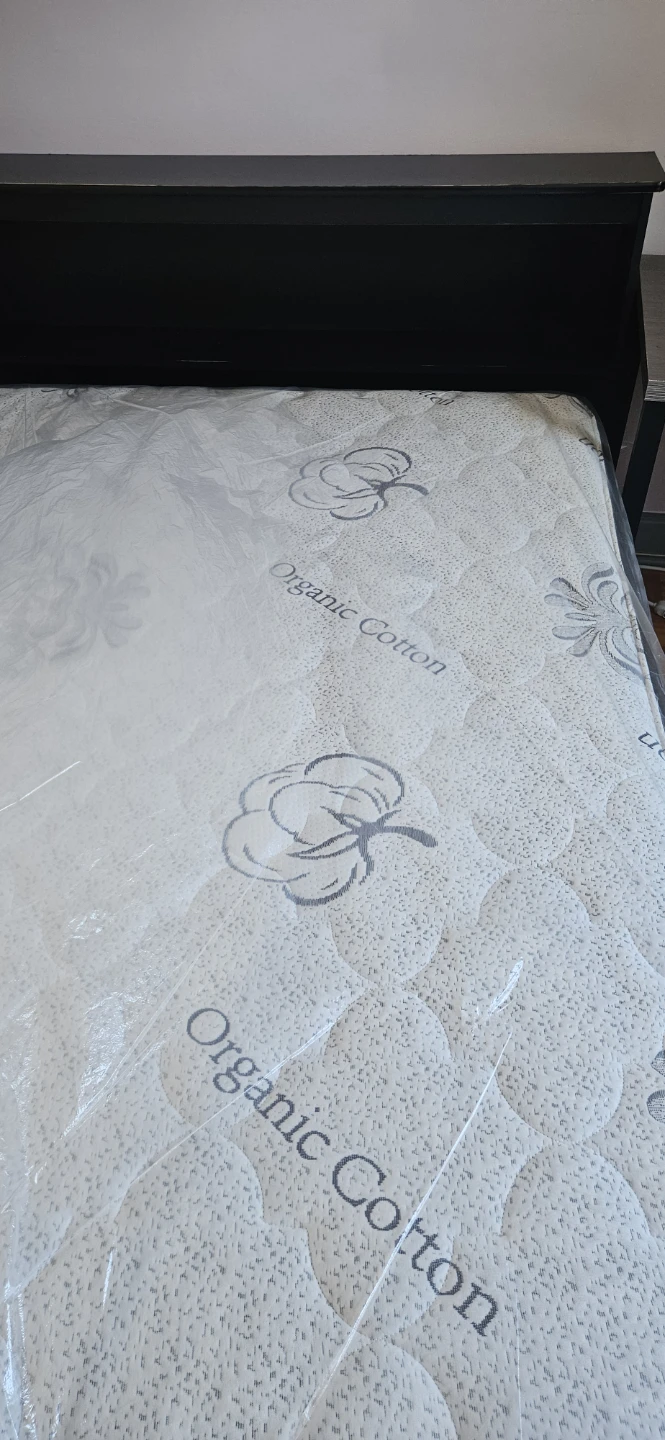 FREE Dark Brown Double Bed Frame with Mattress - photo 2