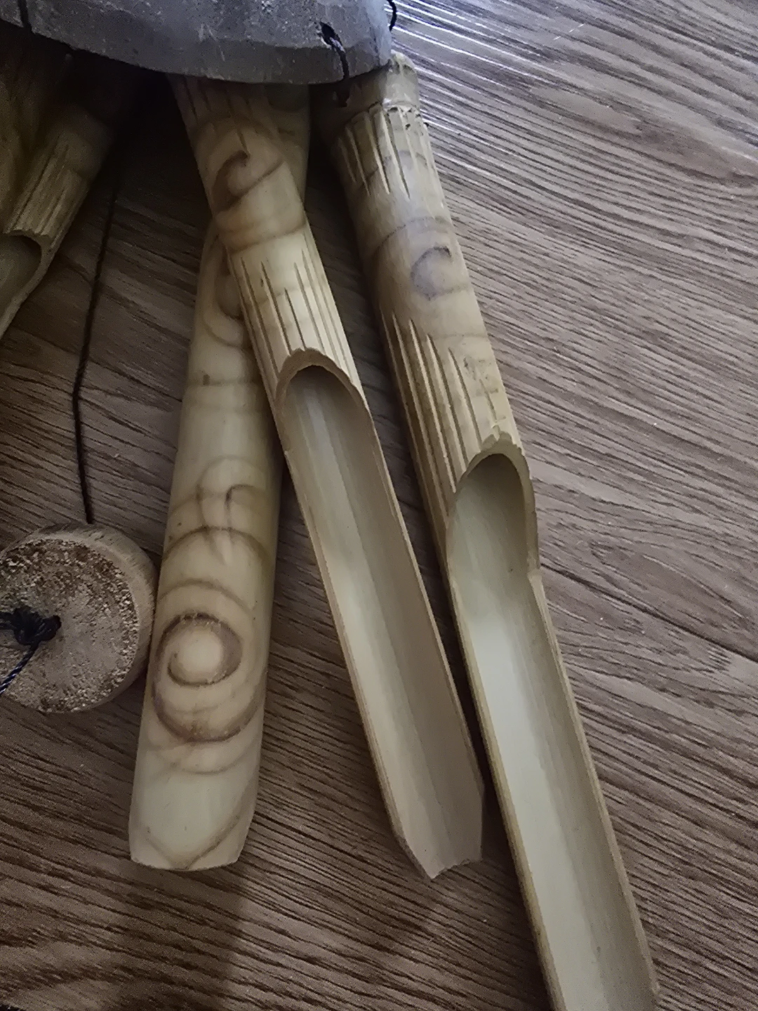 Bamboo and Coconut Shell Wind Chime - photo 2