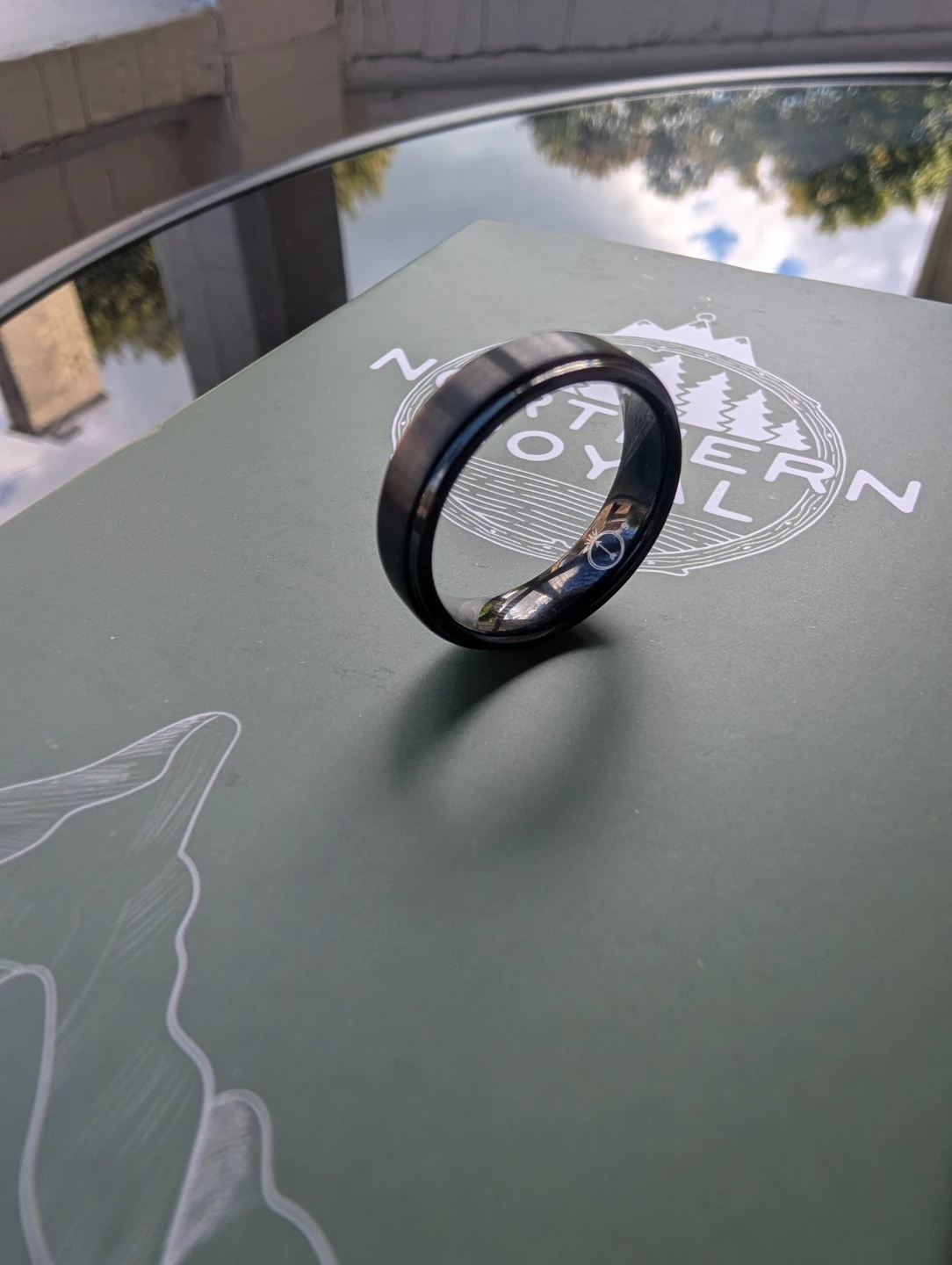 Black Tungsten wedding band size 9 - photo 5