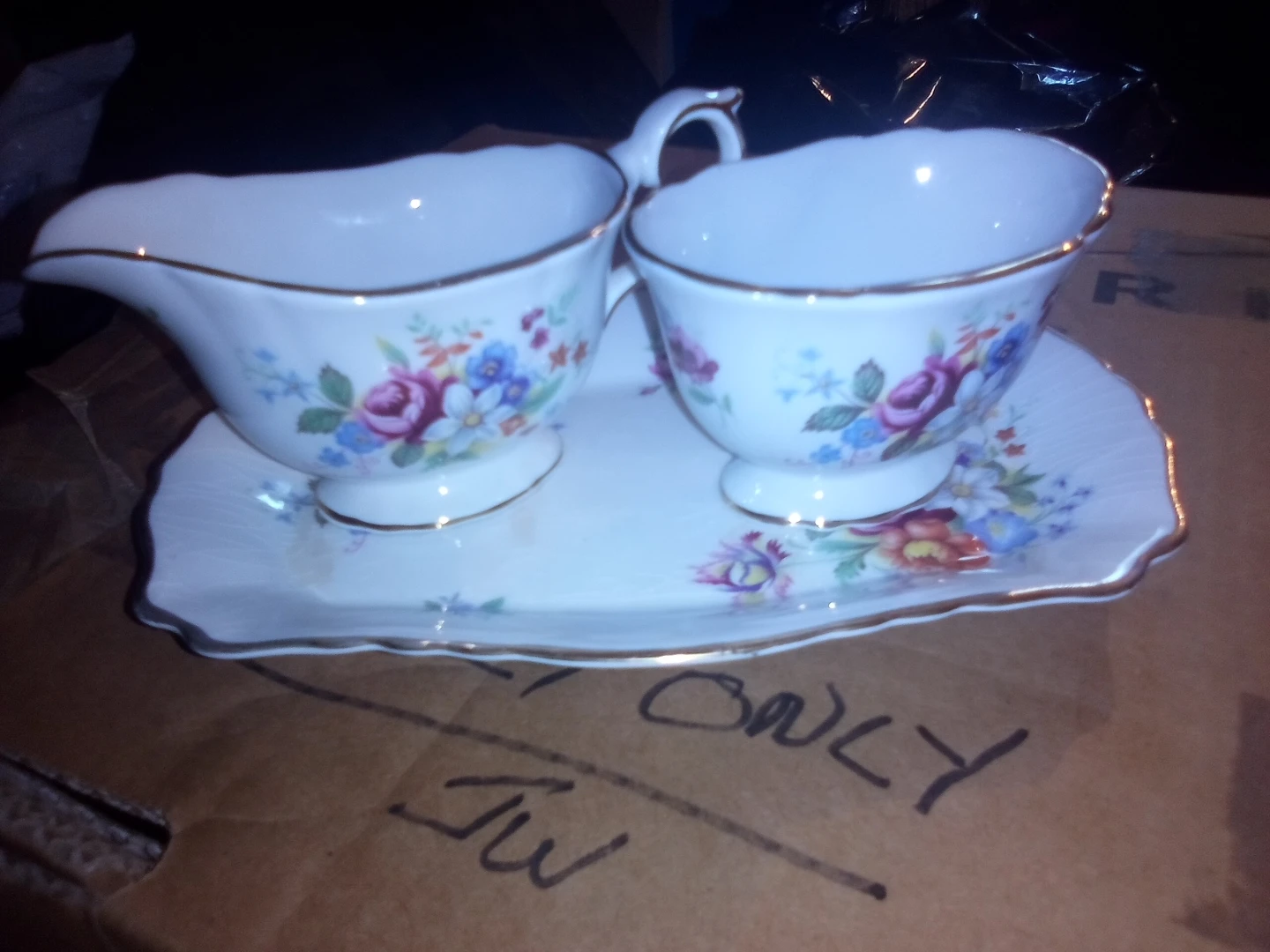 Assorted Vintage Teacups and Creamer Set - photo 3