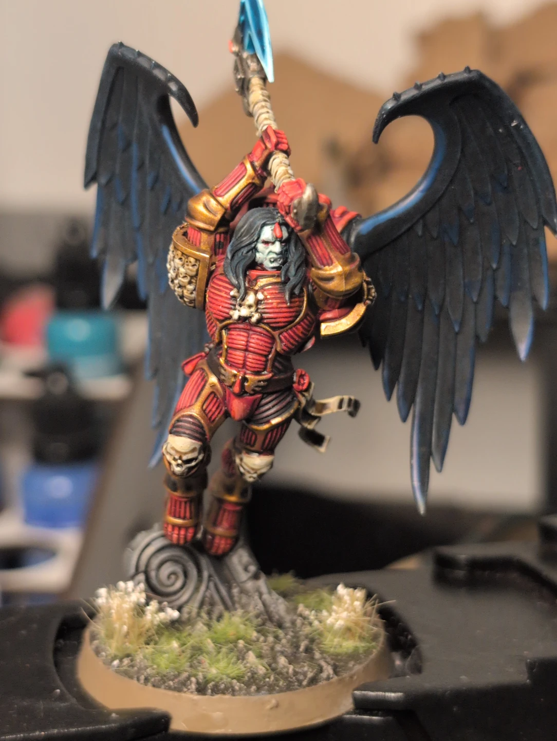Warhammer 40k Blood Angels Astorath The Grim Model Well Painted