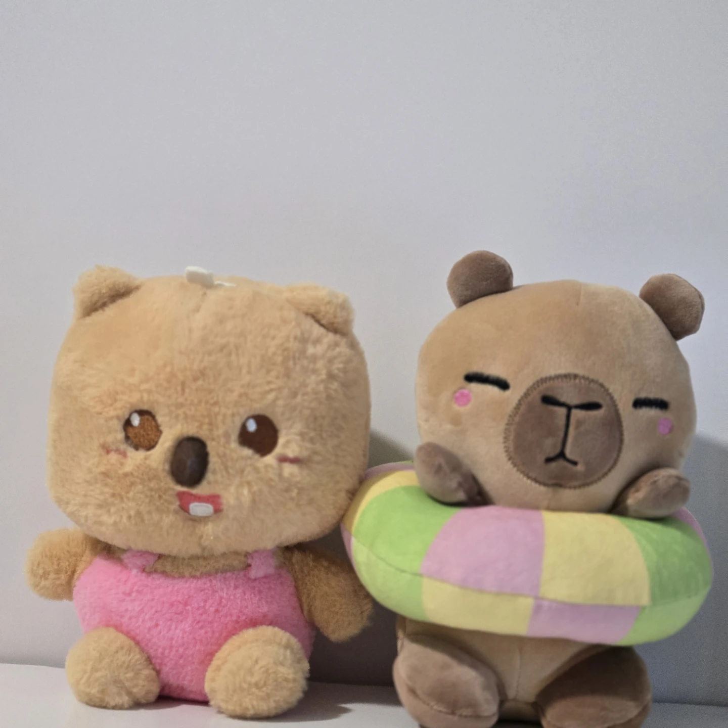 Set of 2 Plush Animal Toys