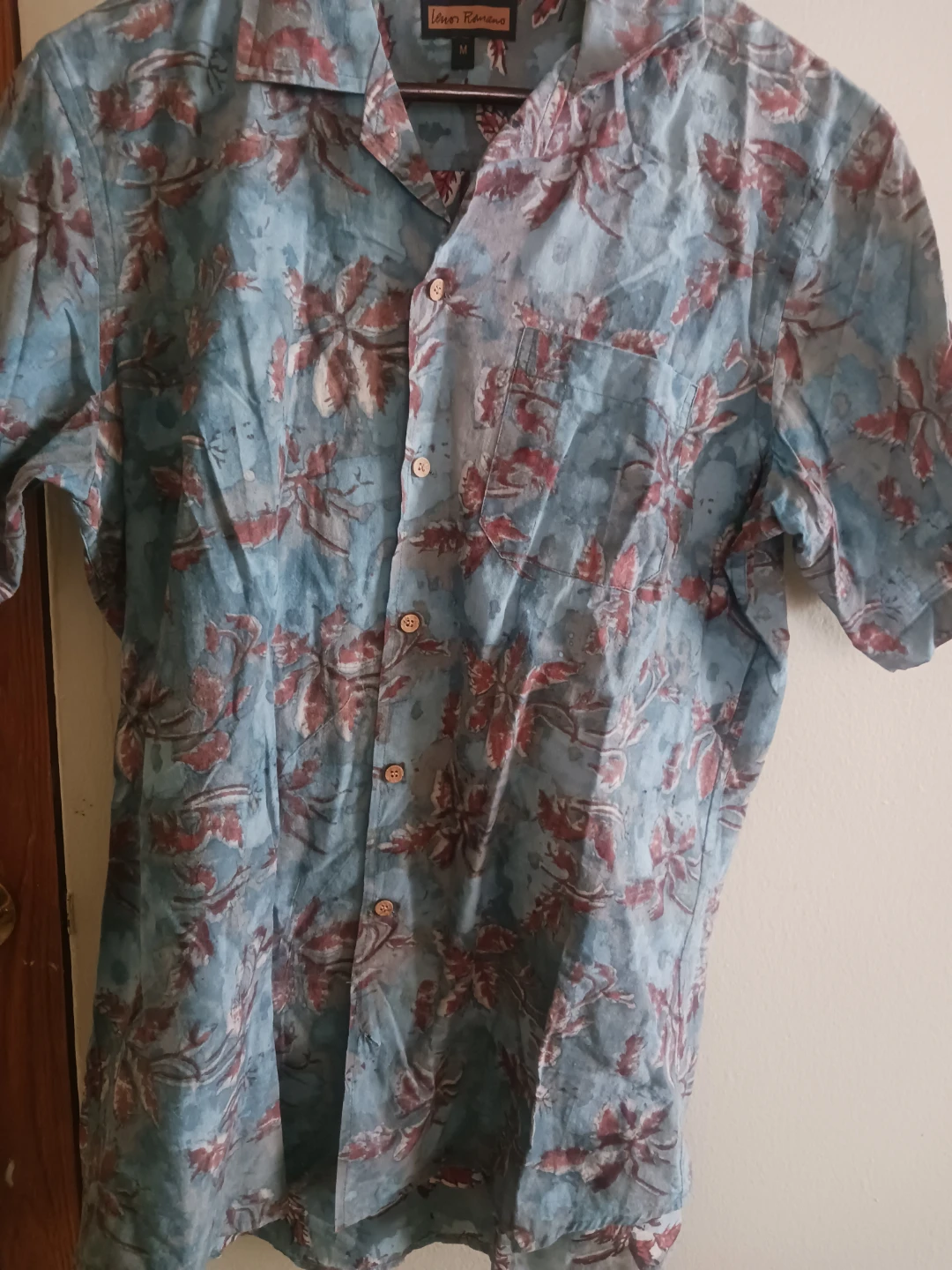 🏈 Leno Romano Short-Sleeve Button-Down Shirt