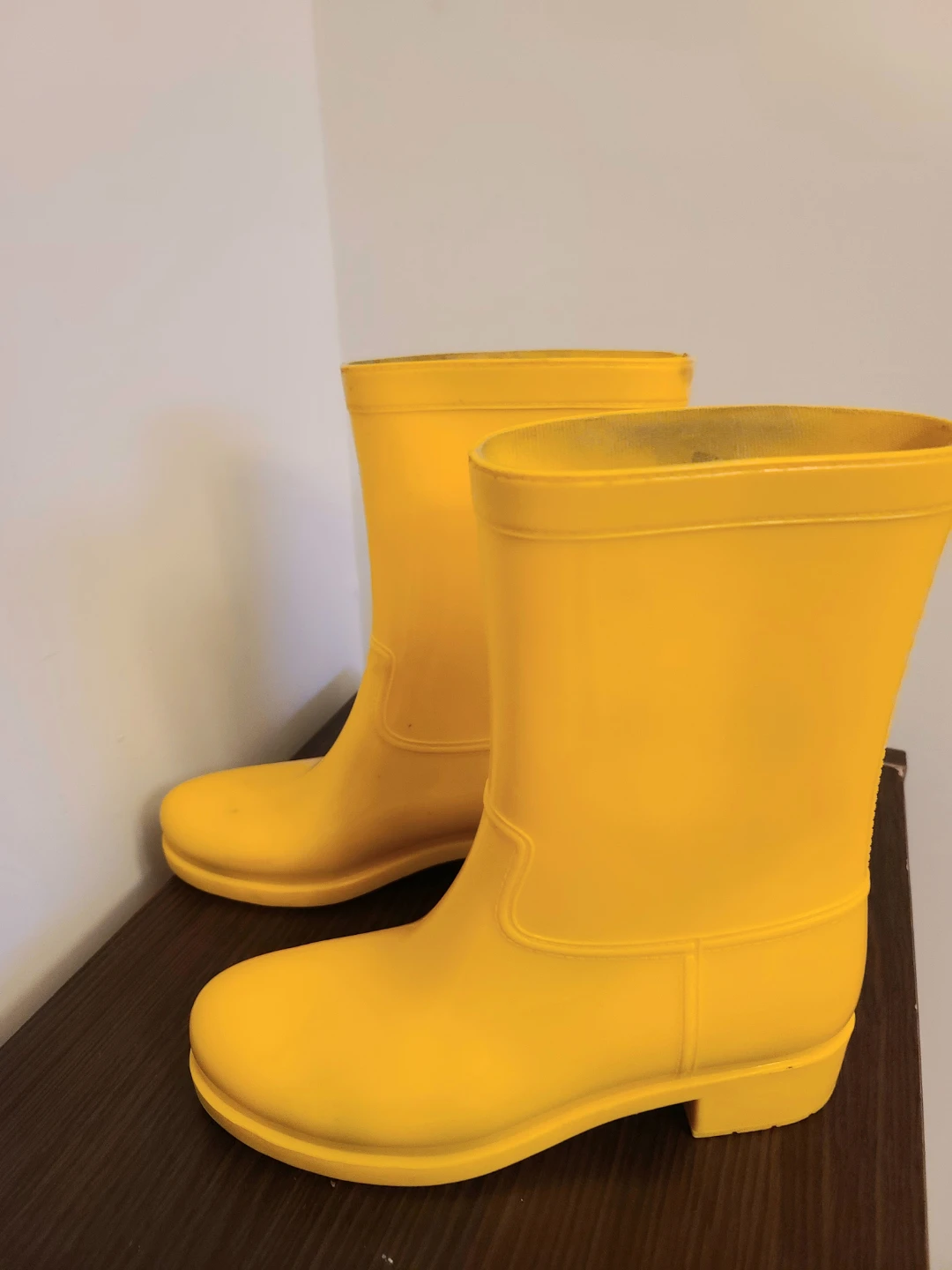 Gently Used Joe Fresh Yellow Rain Boots - Women’s Size 8 - photo 3