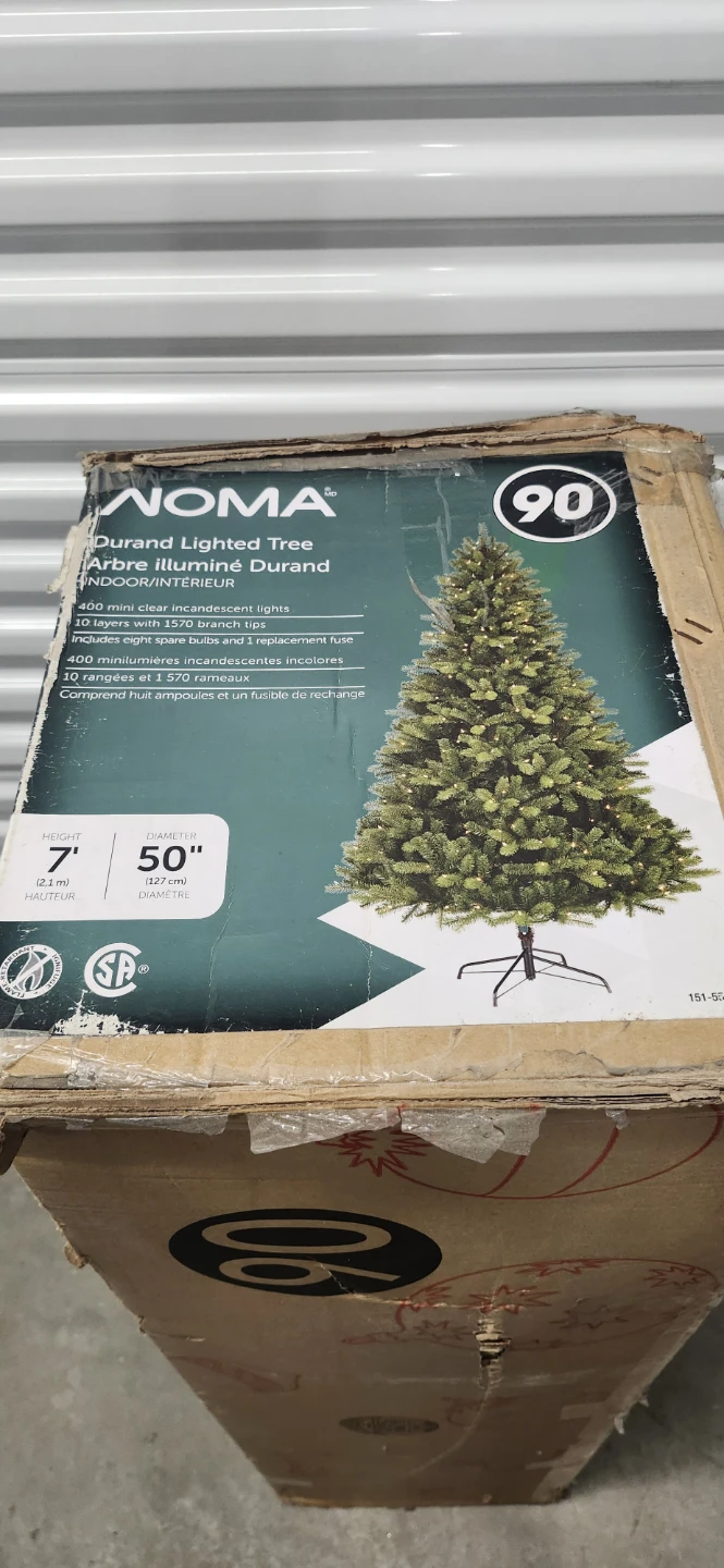NOMA Durand 7' Lighted Christmas Tree