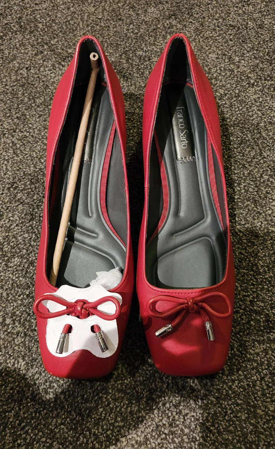 Franco Sarto Red Low Heel Pumps 🏈 - photo 2