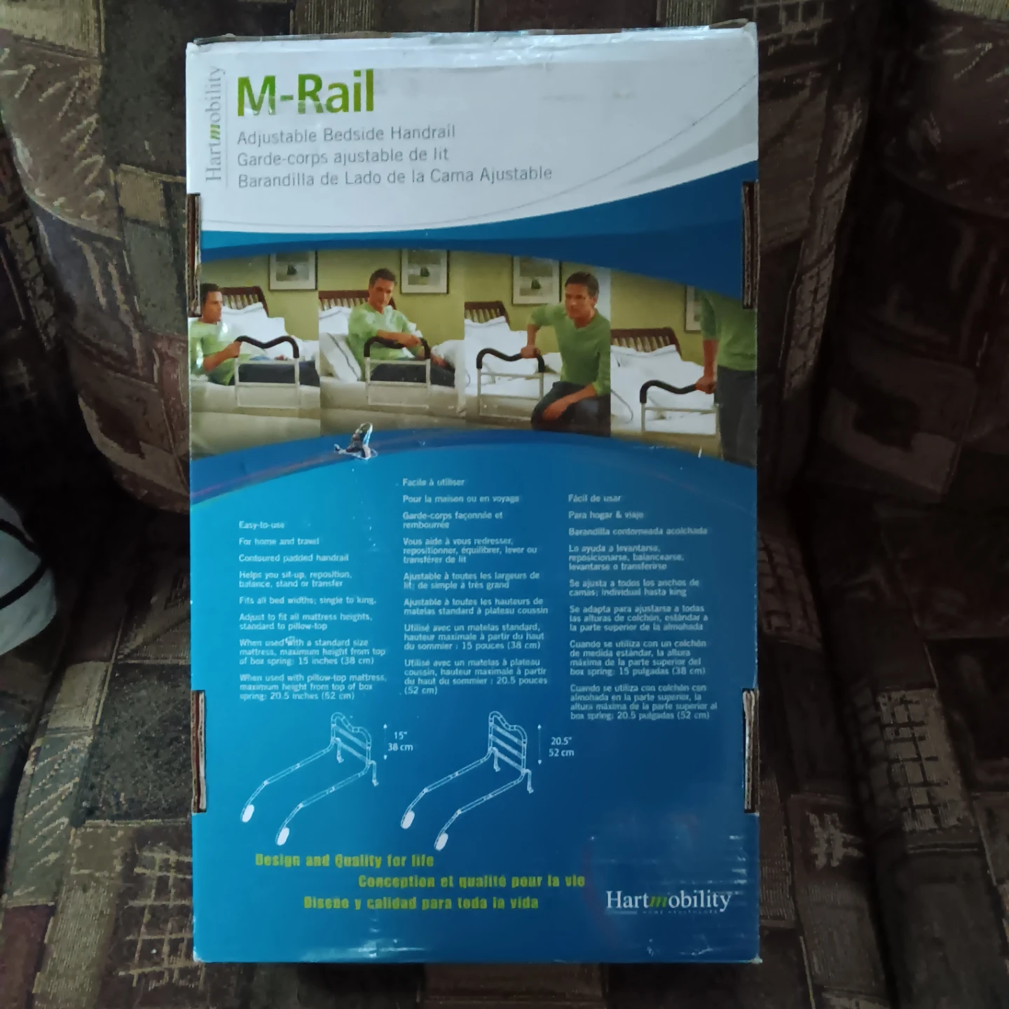 Hartmobility M-Rail Adjustable Bedside Handrail🏈 - photo 2