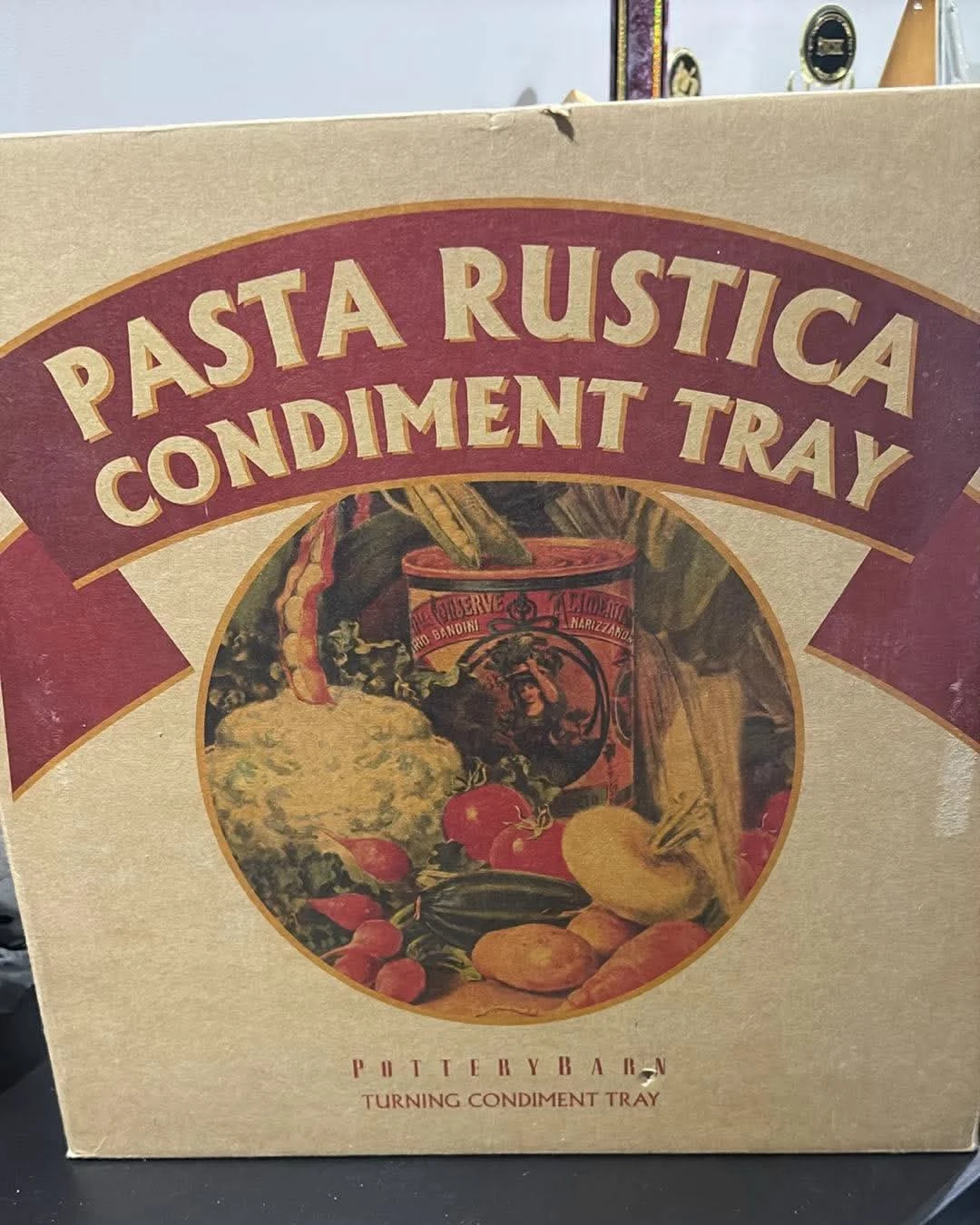 Pottery Barn Pasta Rustica Condiment Tray