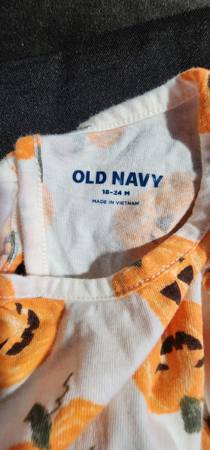 Old Navy Halloween Pumpkin Romper 18-24M - photo 3