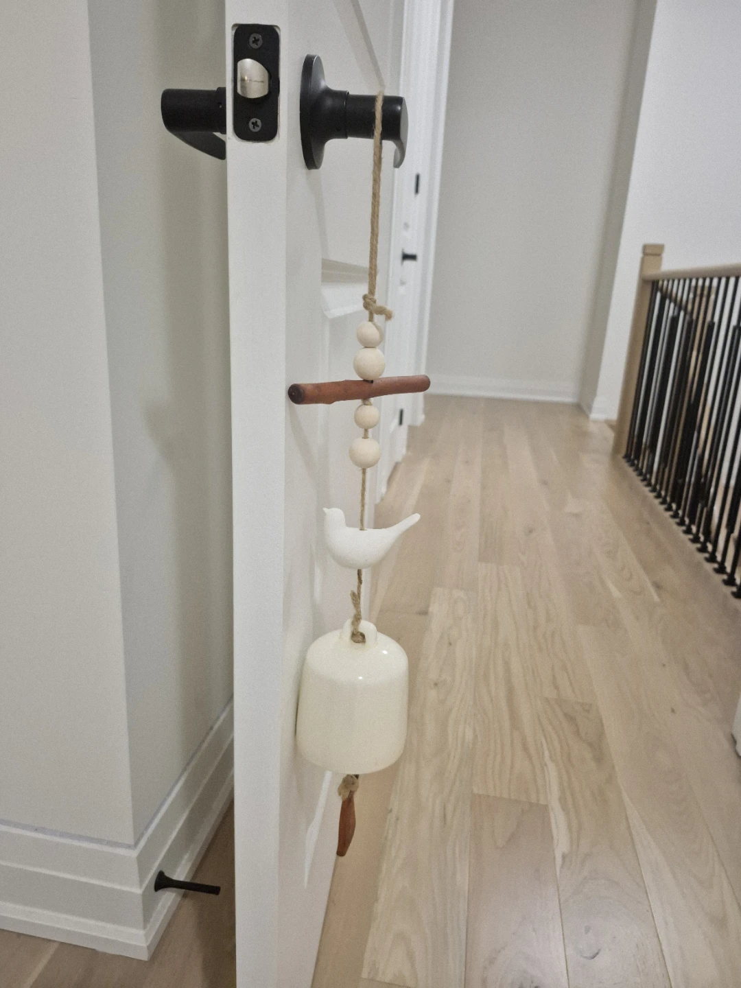Ceramic and Wood Hanging Decoration