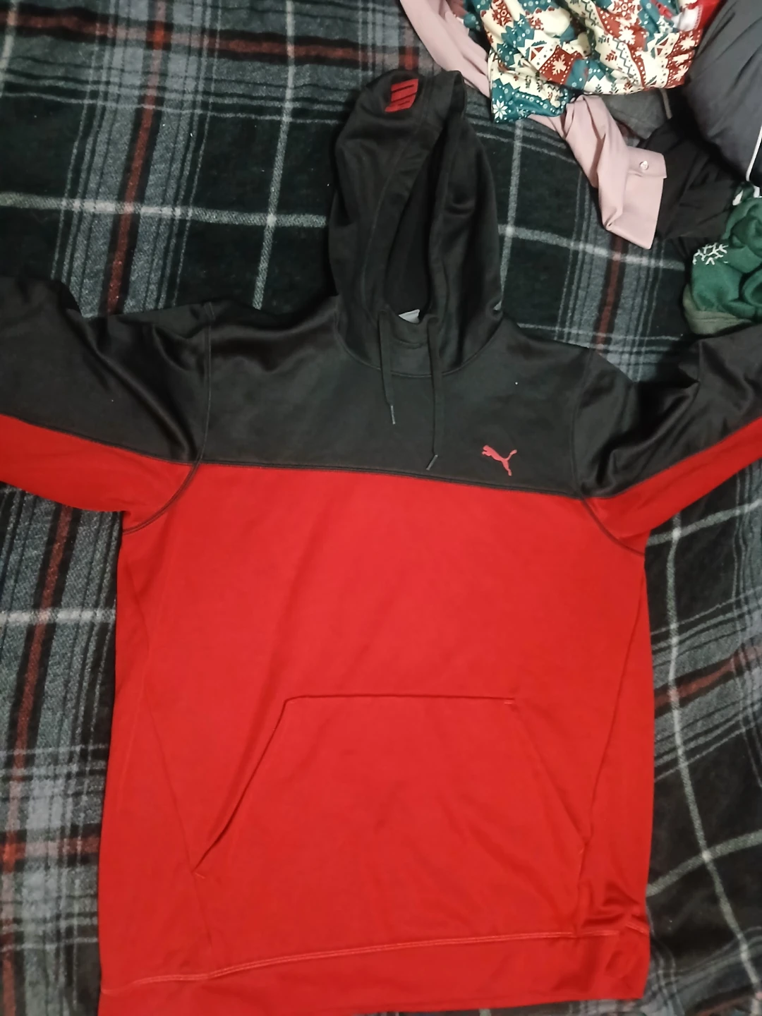 Puma Black and Red Hoodie