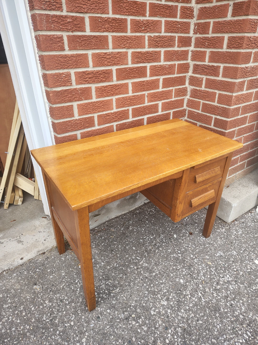 Solid Oak Writing Desk