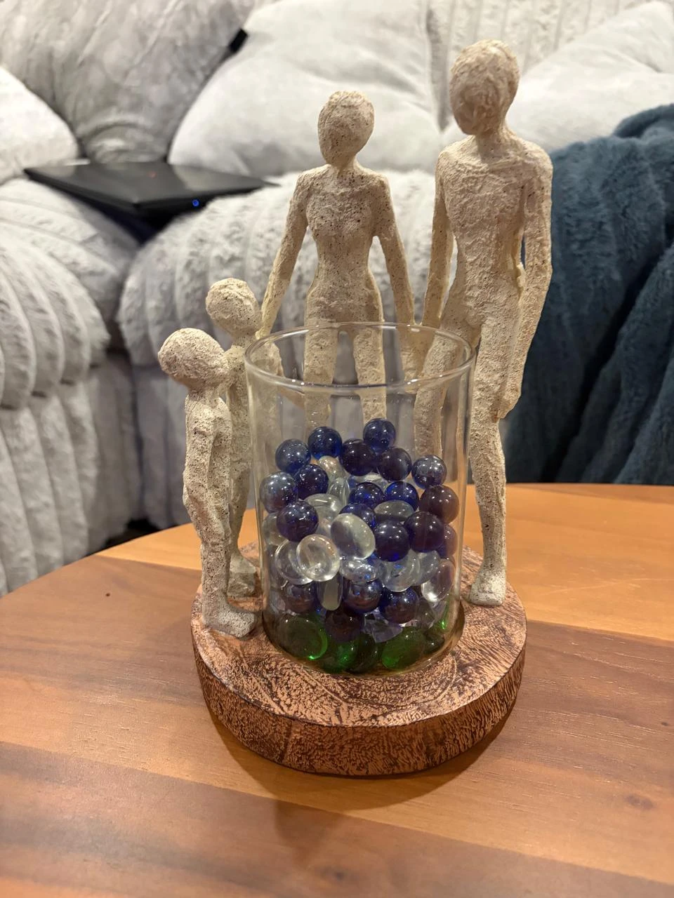 Family Figurine Decorative Candle Holder