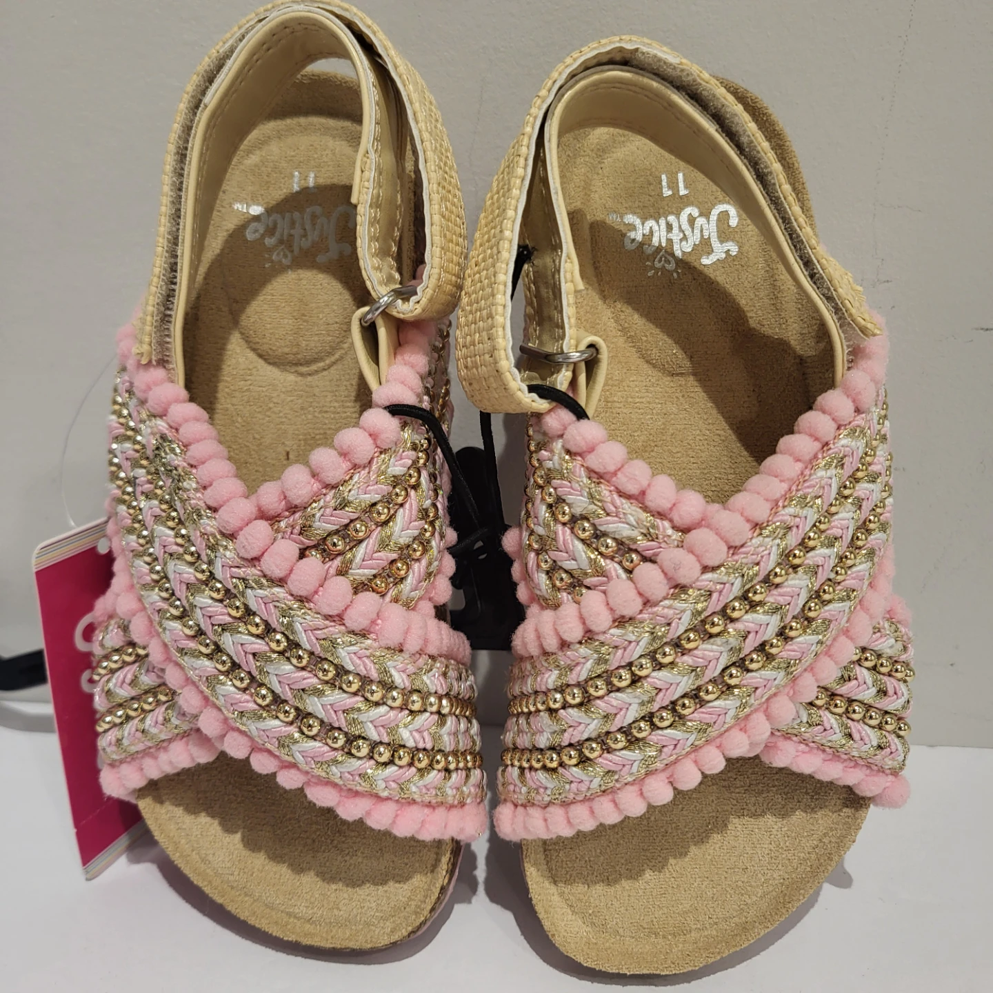 Justice Girls Pink Sandals