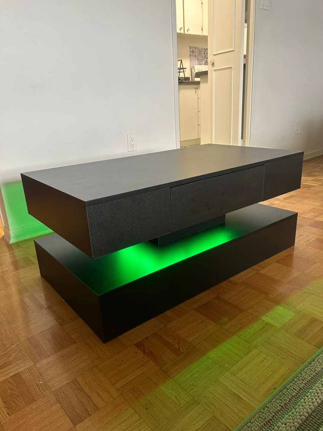 Modern LED Coffee Table with Drawers - photo 3