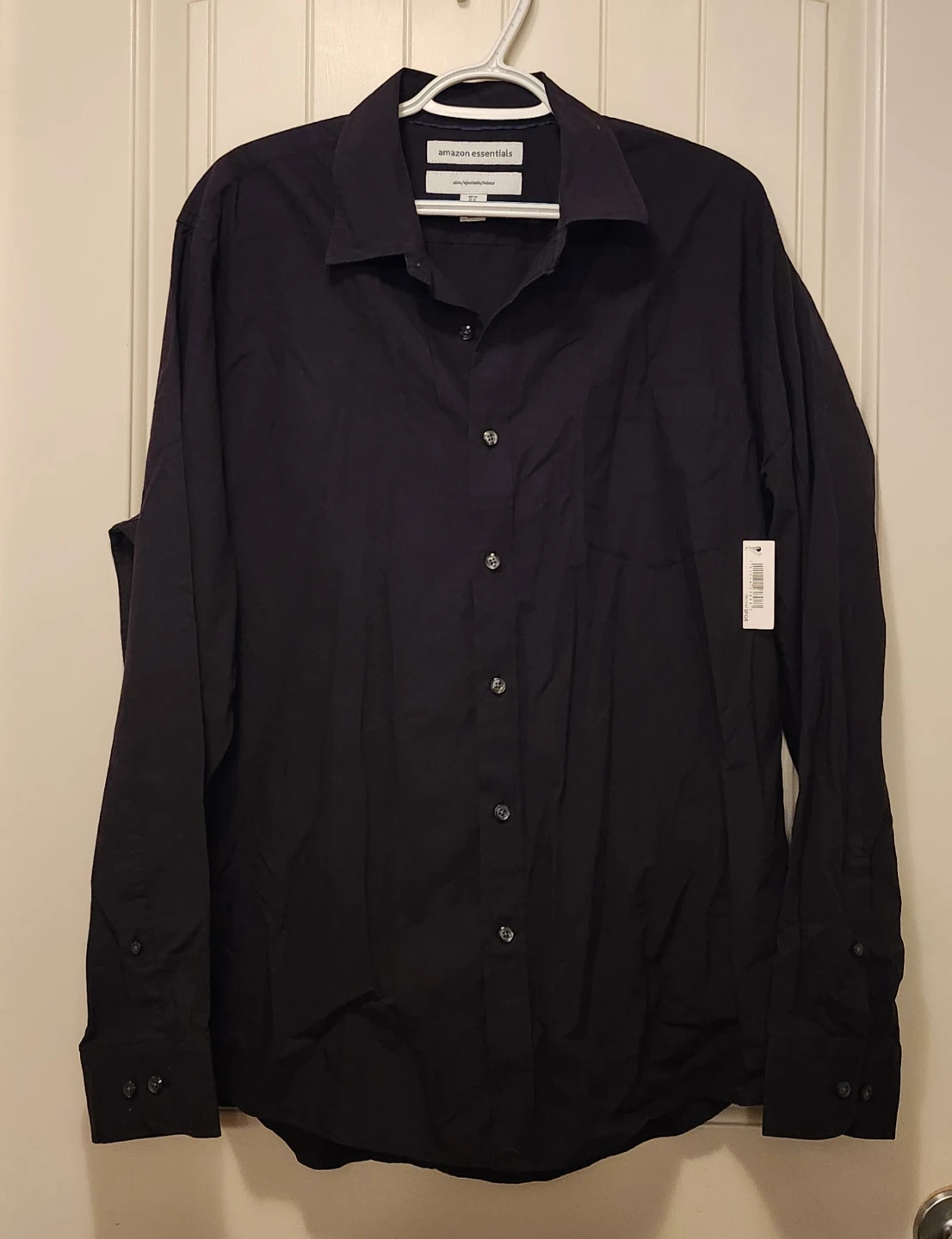 Amazon Essentials Slim Fit Shirt Black XL 🏈
