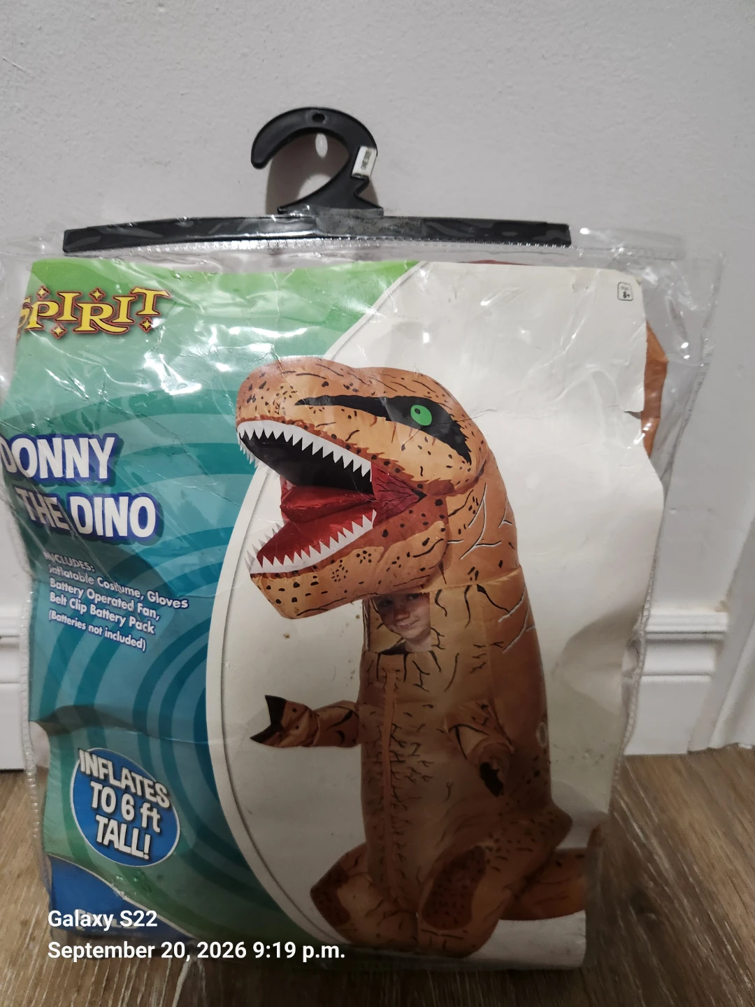Spirit Donny the Dino Inflatable Costume 🏈