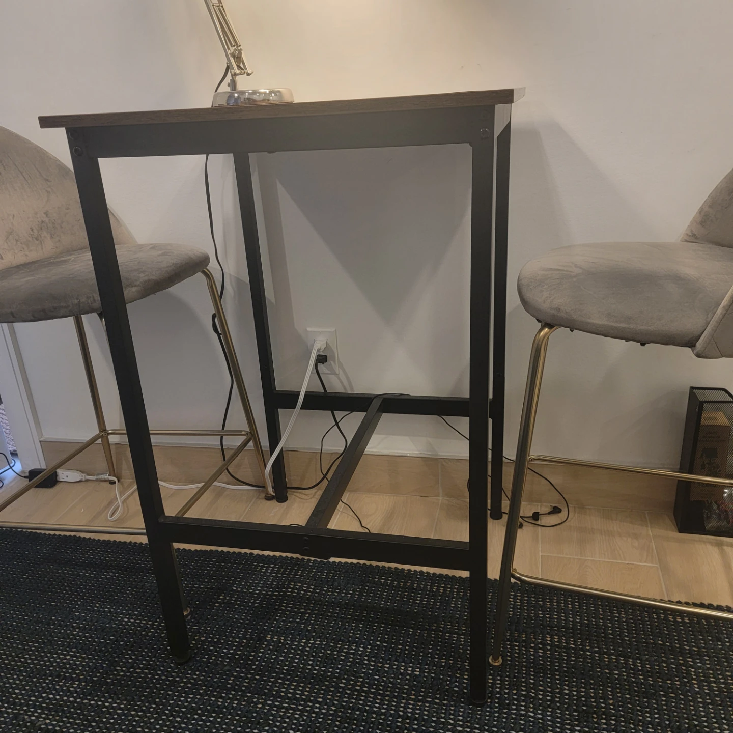 Industrial style bar table and 2 bar stools - photo 4