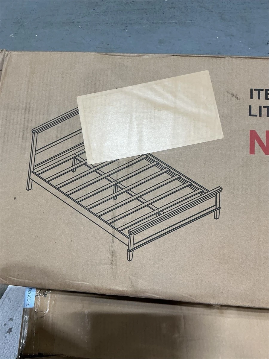 Queen Size Charcoal Black Platform Bed - photo 2