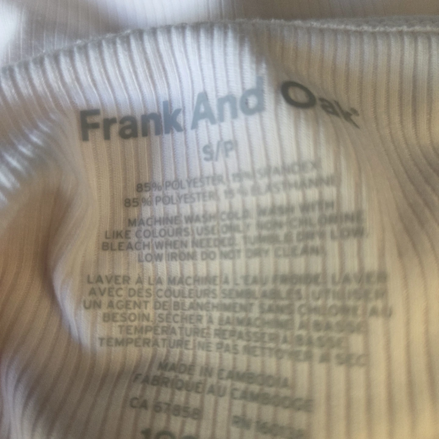 Frank And Oak White Ribbed Top - photo 2