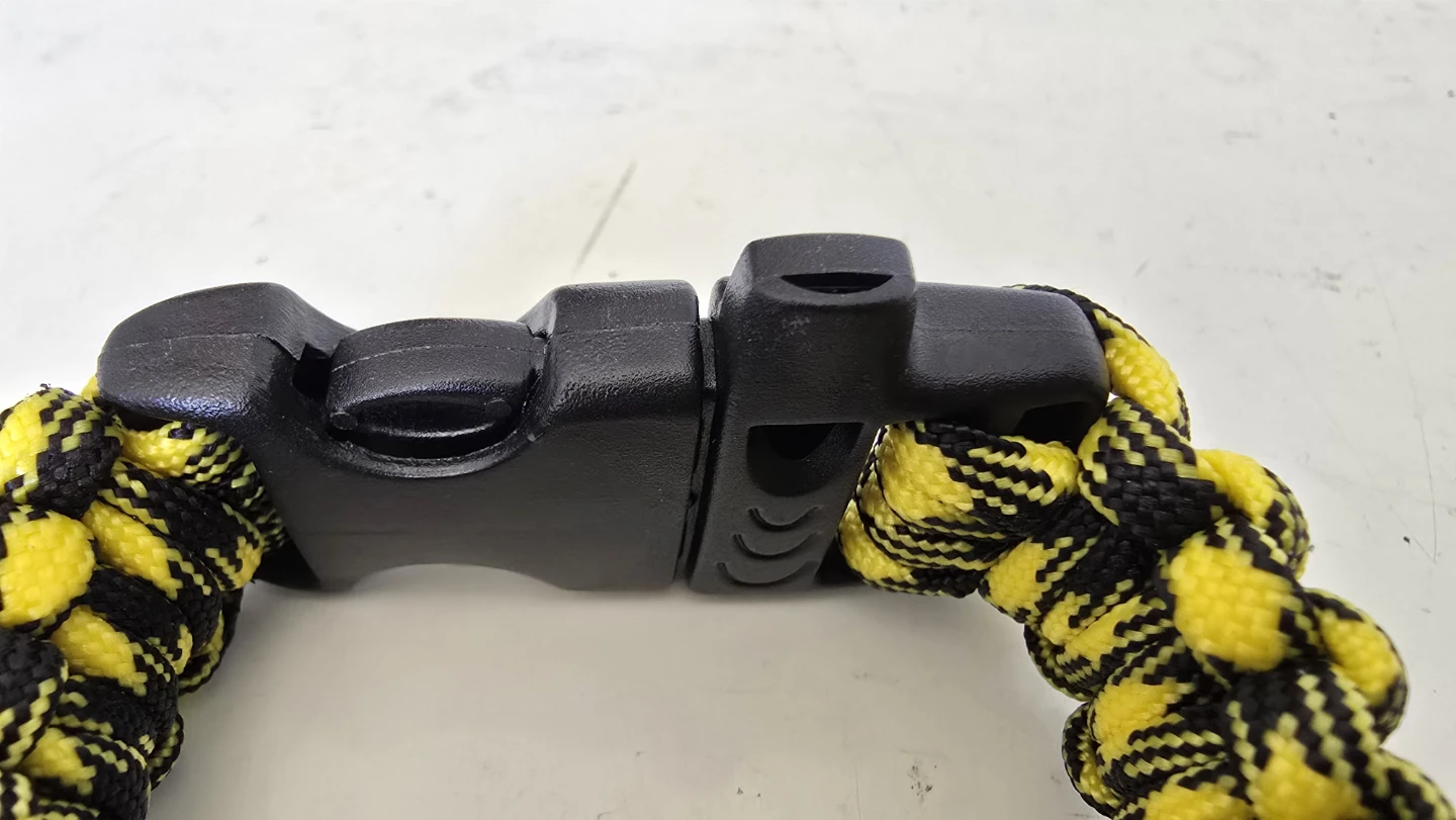Yellow and black paracord survival bracelet - photo 3