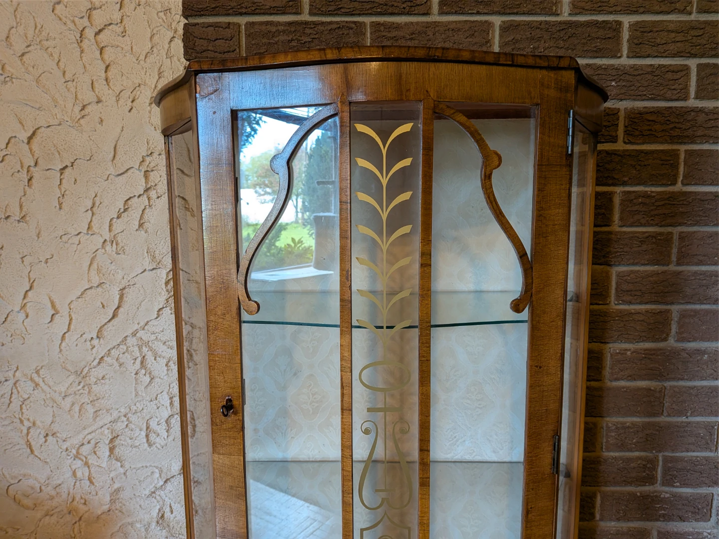 Vintage Wooden Curio Cabinet - photo 4