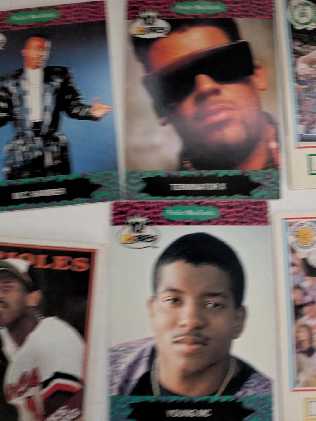 Vintage 1990s Basketball and Yo! MTV Raps Cards