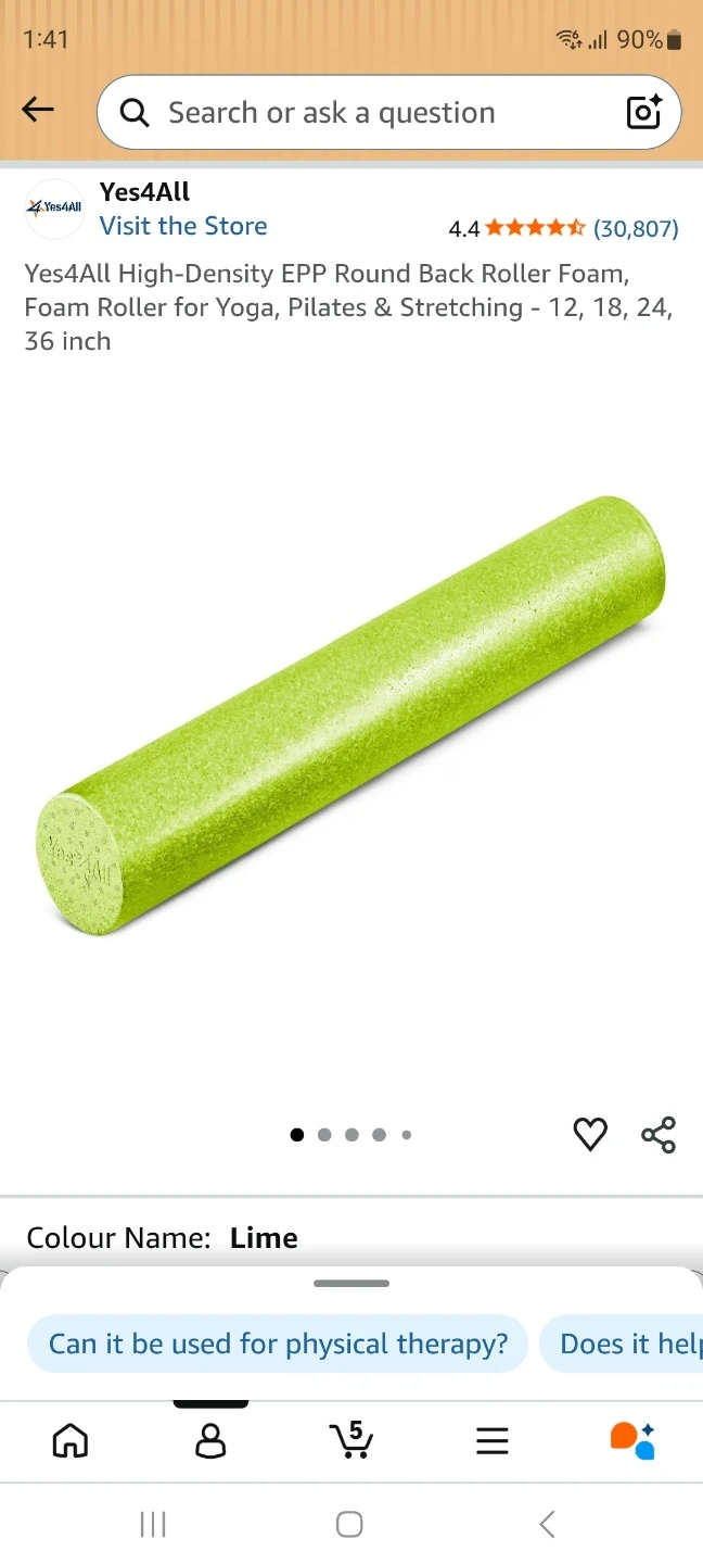Yes4All High-Density Foam Roller - Lime - photo 2