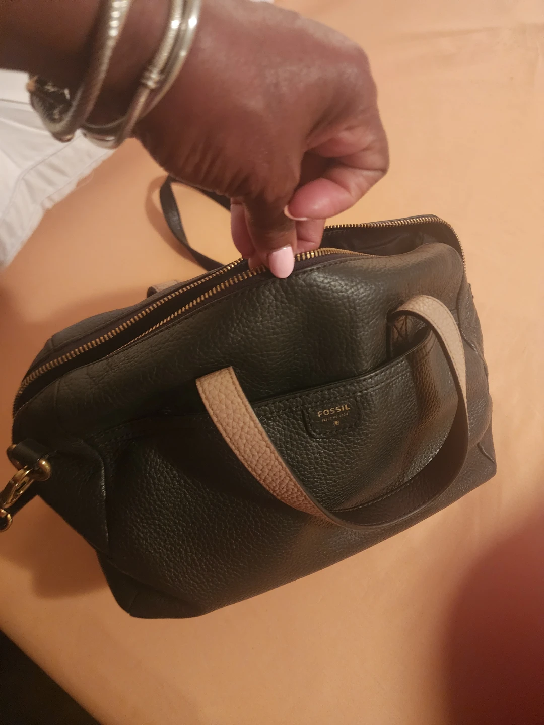 Fossil Black Leather Satchel Bag - photo 3