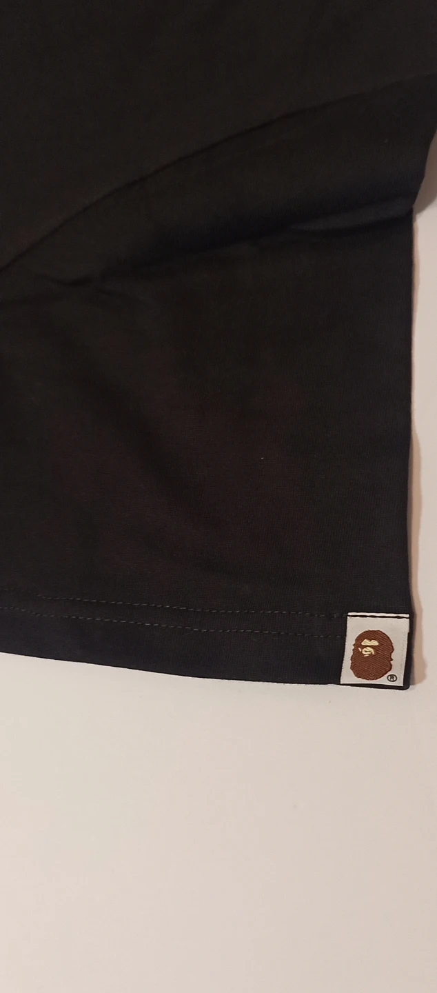 A Bathing Ape Black T-Shirt with Camo Ape Head Graphic - photo 3
