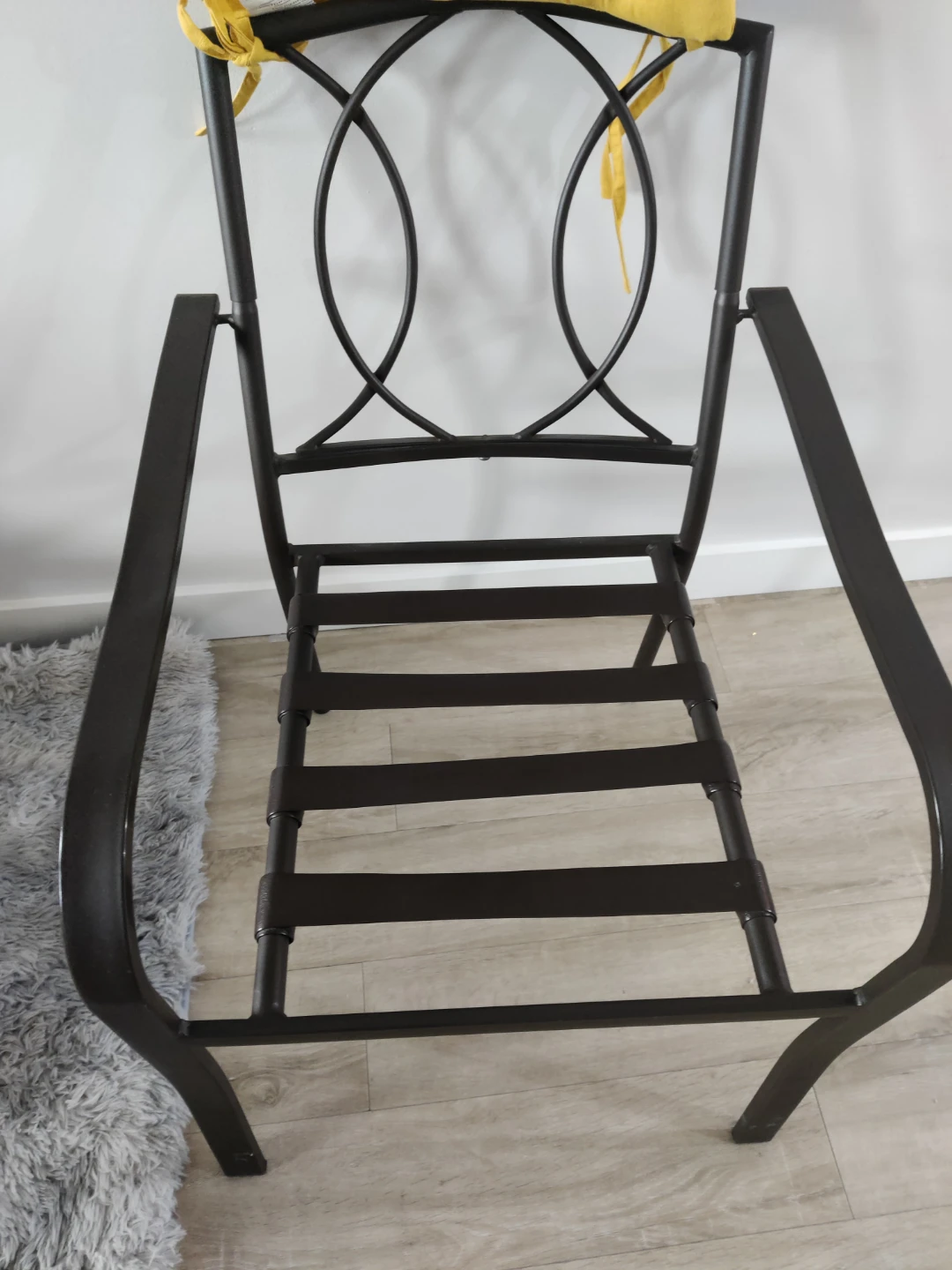 Metal patio chair with cushions - photo 2