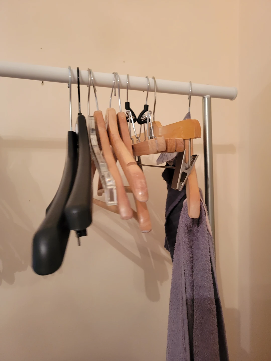 $1 each wood Hangers, coat hanger, pant hanger