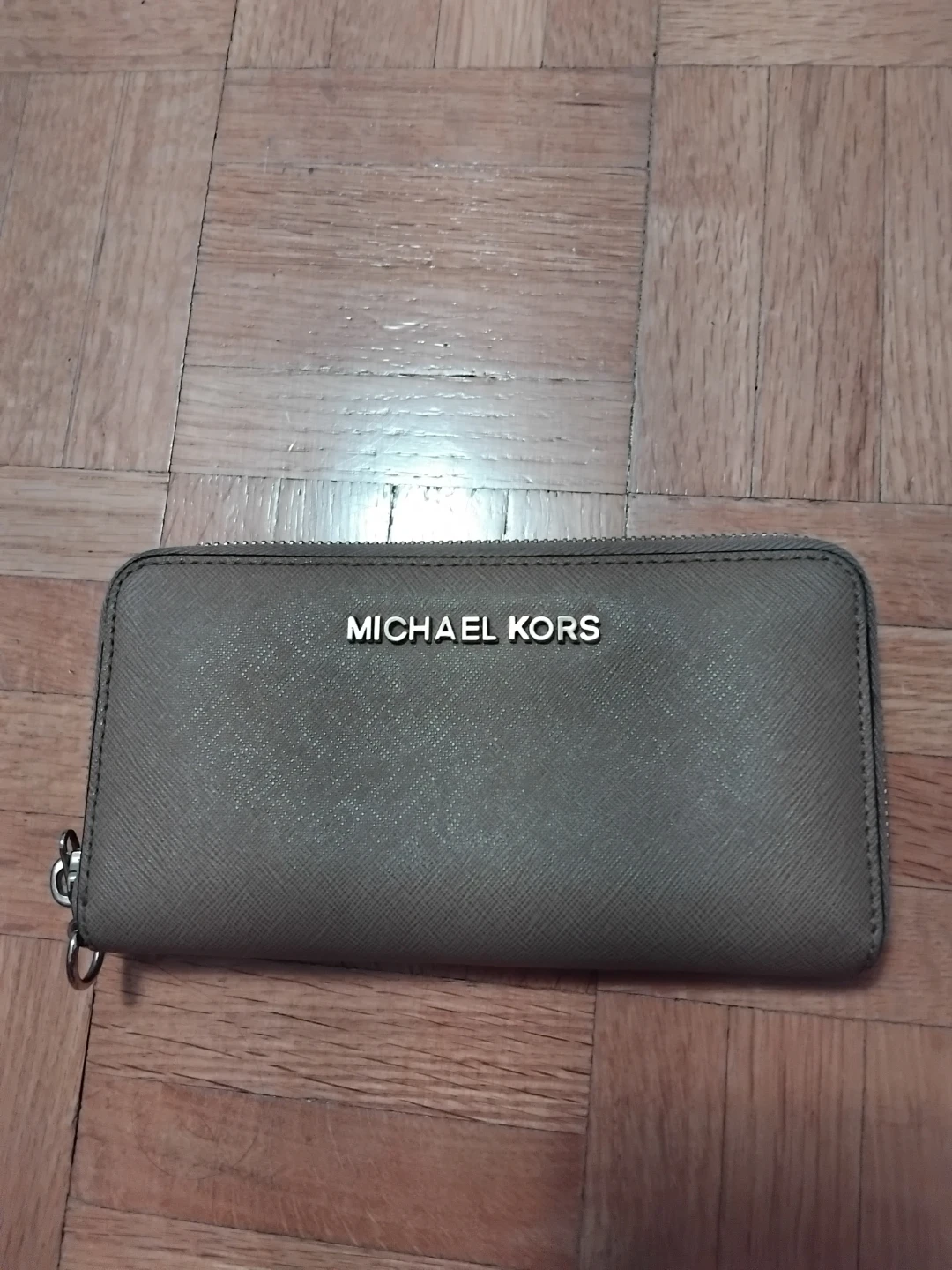 Michael Kors Saffiano Leather Zip Around Wallet