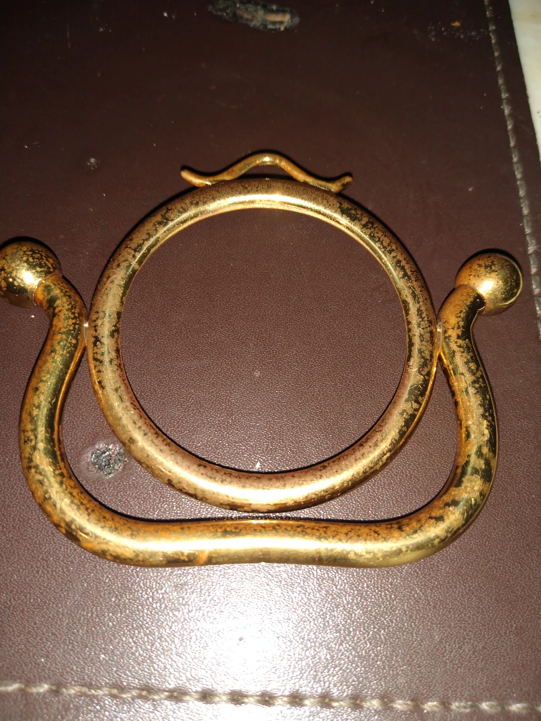 Small antique brass picture frame - photo 2